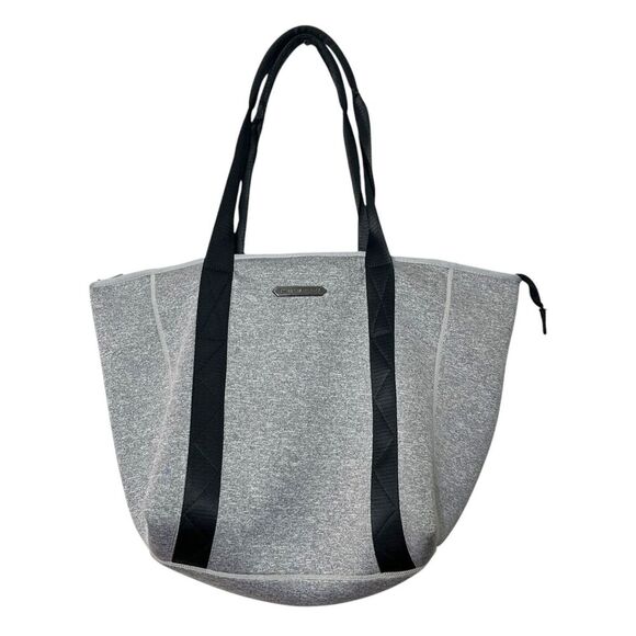 Aimee Kestenberg Capri Large Tote Gray Black Neoprene OS Travel Bag Shoulder - Picture 3 of 12